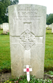 Private Frederick Beniston. 26709.