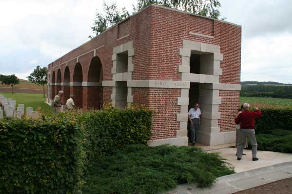 Heill Station Cemetery, - the Cloister