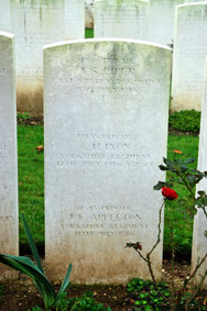 Private Charles Haddon Lyon. 13135.