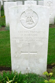 Private John Robson. 245302. 
