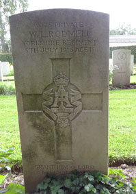 Private William Levi Rodmell. 3025.