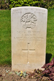 Private Samuel Brown. G14574. 