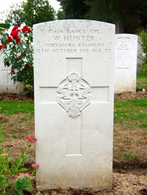 Lance Corporal William Hunter, 17456.