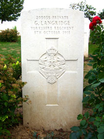 Private George Langridge. 203035. 