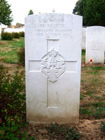 Private Michael McCue. 7121.