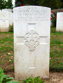 Lance Corporal Alfred Pearson, MM, 200592. 