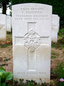 Private Frank Pointon. 43694.