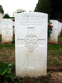 Private Harry R Scott. 35768.