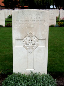 Private Bertie Forth, 3893.