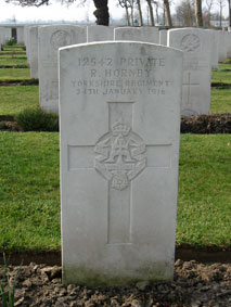 Private Robert Hornby, 12542. 