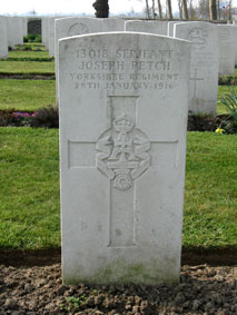 Serjeant Joseph Petch. 13018. 