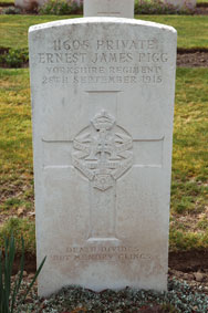 Private Ernest James Pigg, 11605. 