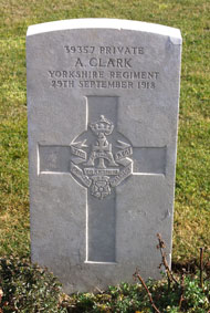 Private Alfred Clark, 39357