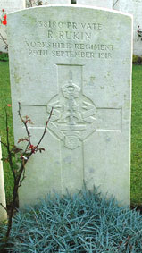 Private Robert Rukin, 38180. 