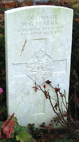 Private Walter George Sparks. 33813.