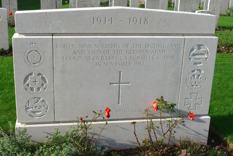 The Commemoration of 49 British and 2 German Soldiers Found in 1982 and Buried in Terlincthun British Cemetery