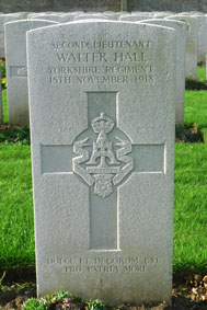 2nd Lieutenant Walter Hall. 