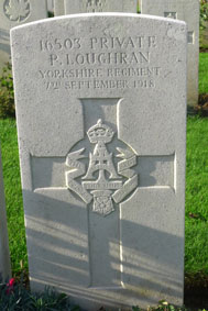 Private Patrick Loughran. 16503.