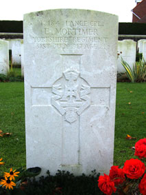 Lance Corporal Edward Mortimer. 12184. 