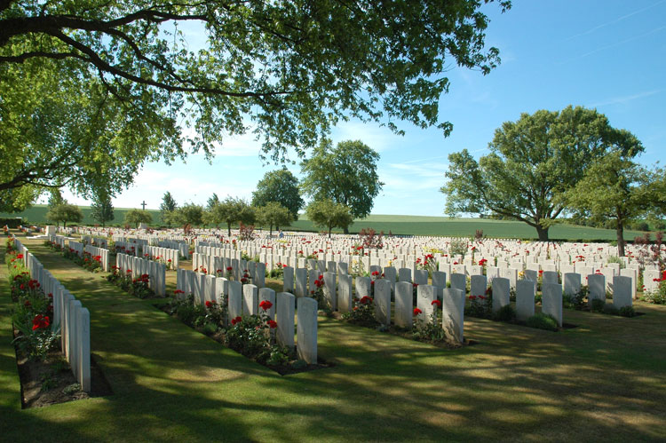 Warlencourt British Cemetery, Pas de Calais (France)