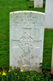Private Frederick Todd. 14367. 