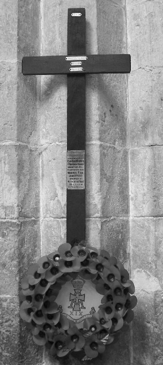 The Battlefield Cross for Captain Purvis in Bridlington's Christ Church