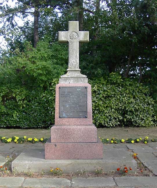 The Memorial outside All Saints' Church, Easington