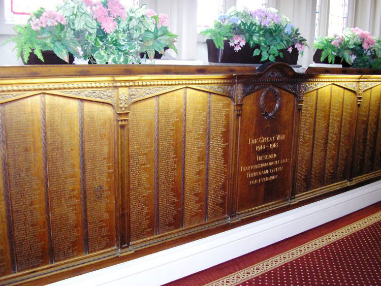 The Oak Tablets in Eastbourne's Town Hall, at the Head of the Staircase (2)