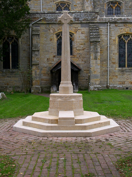 The War Memorial for Etchingham Outside the Church of the Assumption of Blessed Mary & St. Nicholas, Etchingham