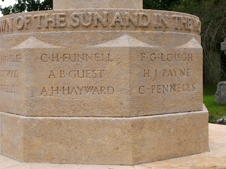 Private Guest's Name on the Etchingham Memorial