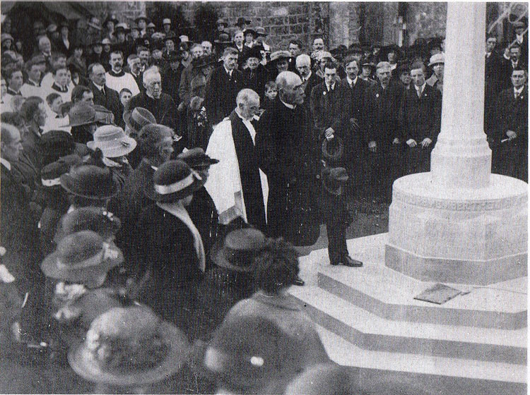 The Unveiling and Dedication of the Memorial on 8th April 1920 by Rudyard Kipling. 