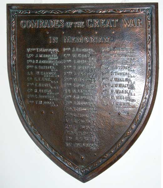 The War Memorial in Evenwood, Co. Durham.