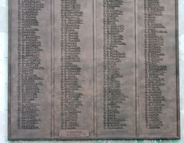 First World War Commemorations, Names "A" - "J" (part)