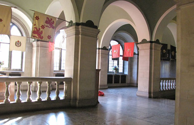 The Vestibule of the War Memorial Building for Harrow School