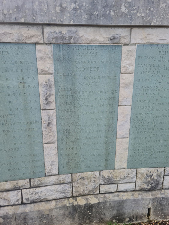 The Name of Private Bell on the Hollybrook War Memorial