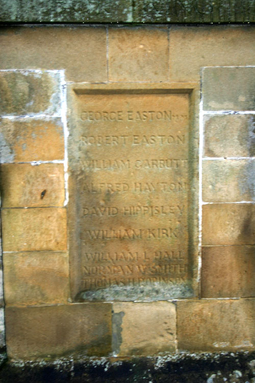 The War Memorial in Kilburn, outside the Parish Church. (Photo : Edward Nicholl)