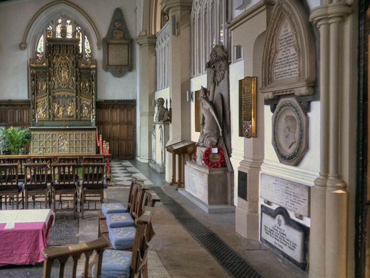 The War Memorial Chapel in the Minster Church, Leeds