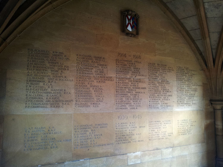 The War Memorial for Merton College, Oxford (1)
