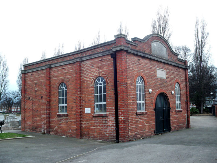 The Hebrew Prayer House in Middlesbrough's Linthorpe Cemetery.