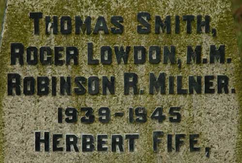 The War Memorial in the Churchyard of Muggleswick, Co. Durham.