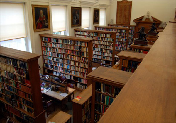 The First World War Memorial for Trinity College, Oxford, situated at the end of Library in this photo.