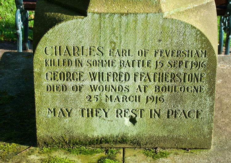 The War Memorial, Pockley, Commemorations (1)