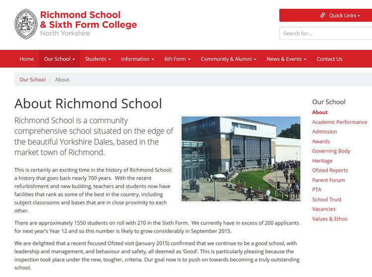 The Home Page for Richmond School