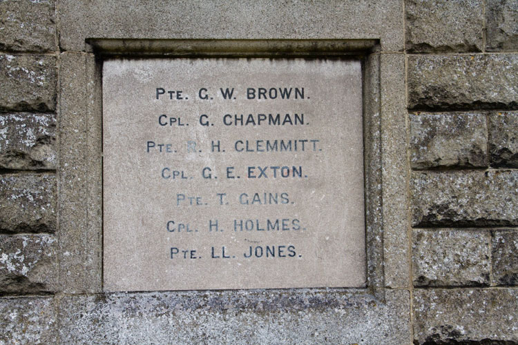 The Romanby War Memorial, - Names of those Who Lost Their Lives in the First World War (1)