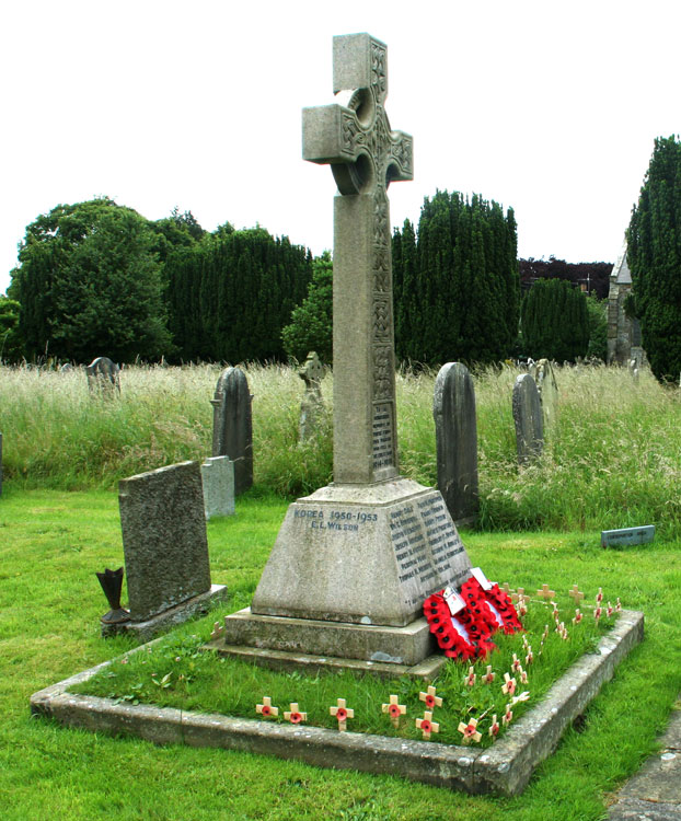 The War Memorial in the churchyard of St. Mary and St. Lawrence, Rosedale Abbey