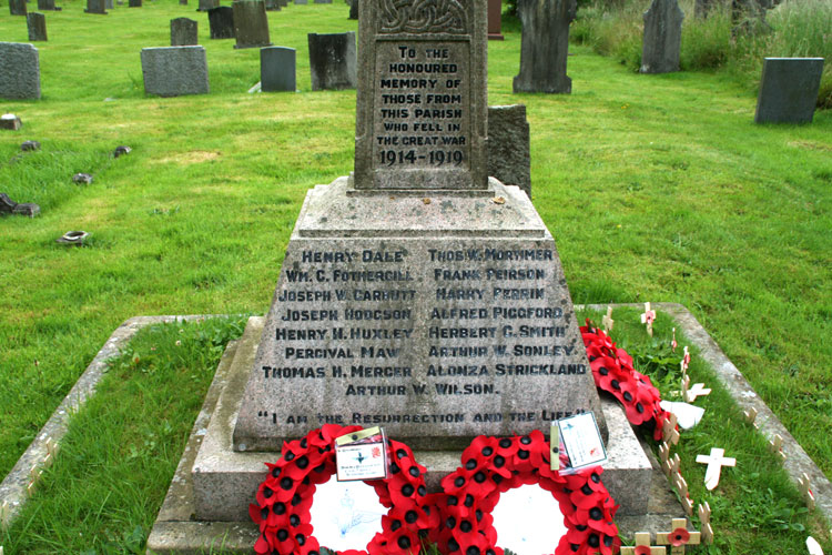 The First World War Commemorations on the Rosedale Abbey War Memorial