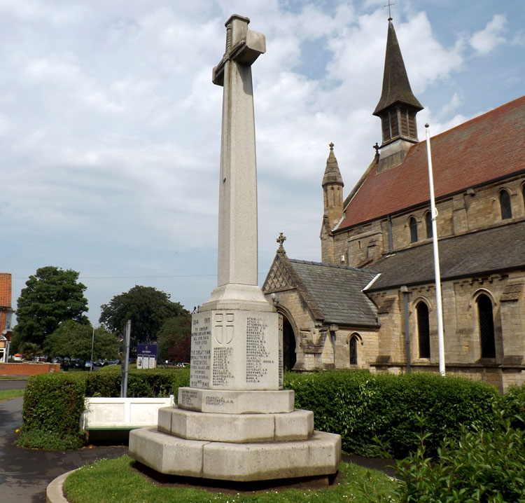 The War Memorial Outside St. Matthew's Church,Skegness