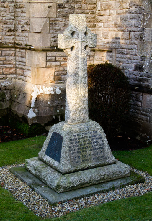 The War Memorial for Startforth, Co. Durham.