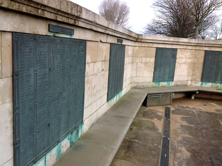 Commemorative Panels round the base of the Cenotaph in the octagonal precinct 