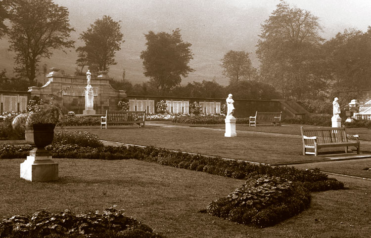The Todmorden War Memorial and memorial Gardens Shortly After Dedication